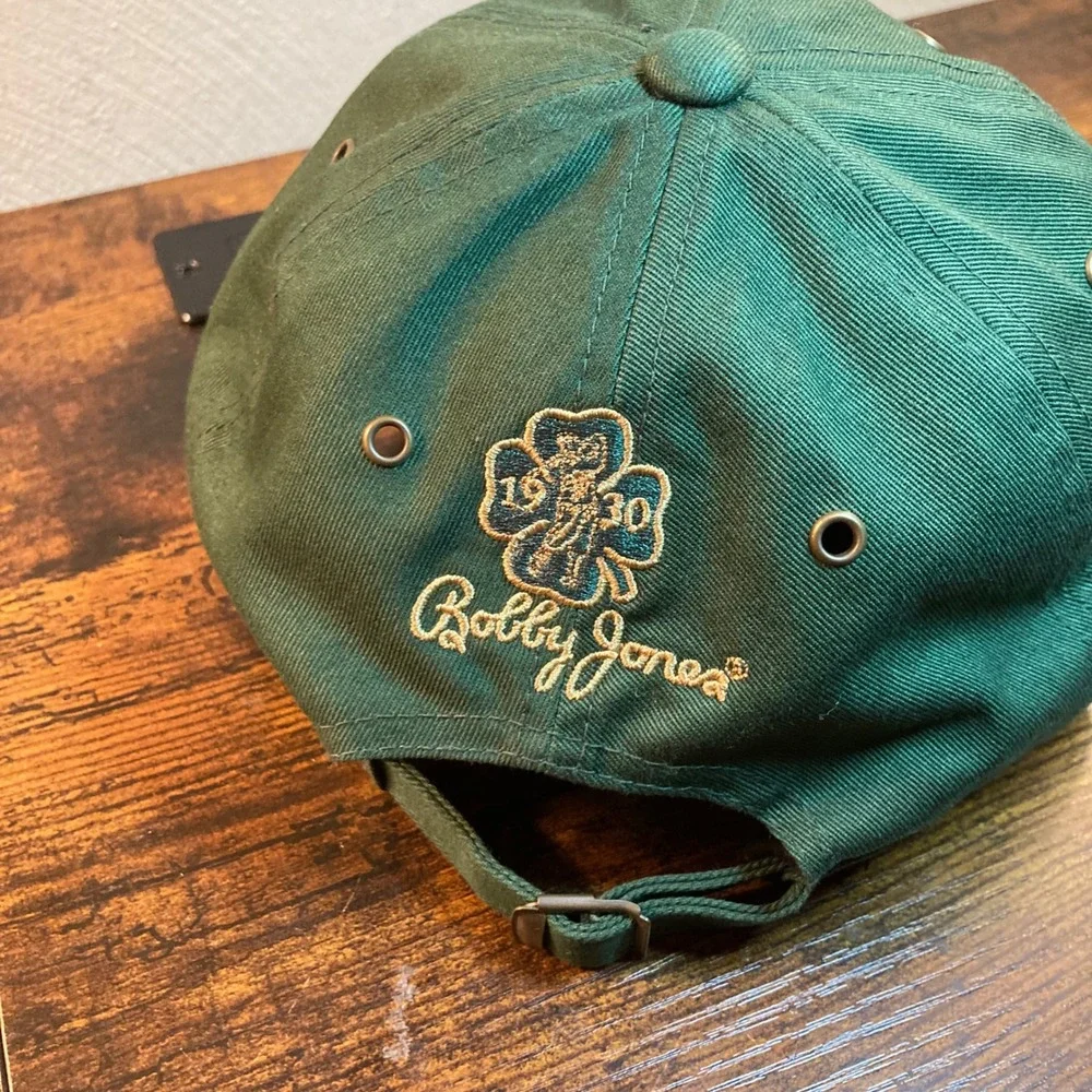 Bobby Jones Golf Hat Buffalo Nickel Impregnable Quadrilateral Green Strapback
